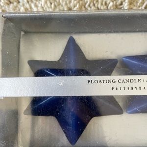 Blue Pottery Barn Floating Candles Vintage